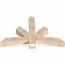 Ekena Millwork Alberta Smooth Timber Gable Bracket, Douglas Fir, 60"W x 38"H x 5 1/2"D x 5 1/2"F, 15/12 Pitch GBW060X38X0606ALB00SDF - alternate 4